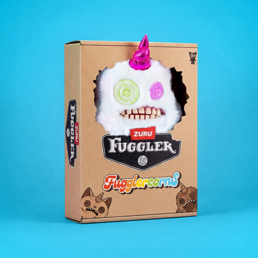 Zuru Fuggler toy packaging with a cartoonish character on a blue background