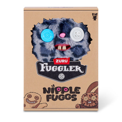 Fuggler toy packaging with cartoonish design on a white background