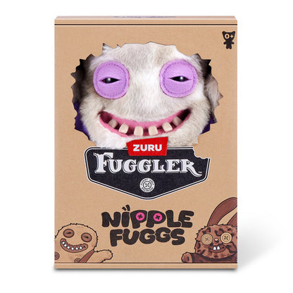 Box of Zuru Fuggler Nipple Fuggs toy with cartoon character on a white background