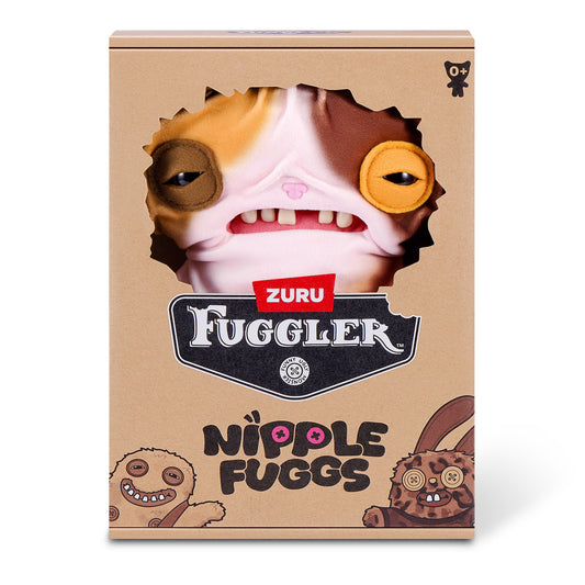 Box of Zuru Fuggler Nipple Fuggs toy with cartoonish design on a white background