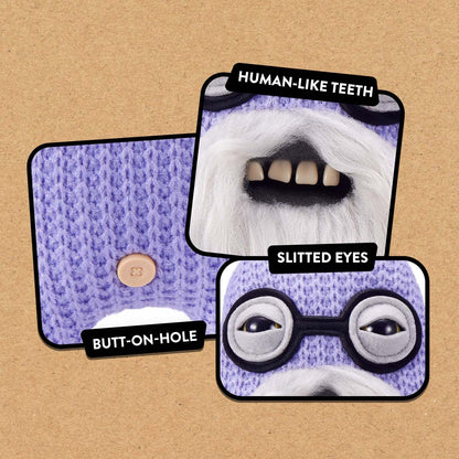 Close up of features for Fuggler Old Fogies Mr Needles