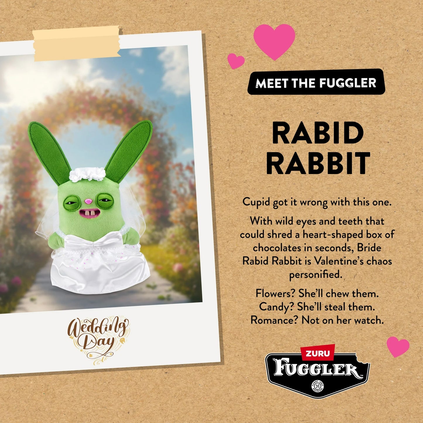 Meet the Fuggler bio card for Fuggler Wedding Fuggs Rabid Rabbit bride.