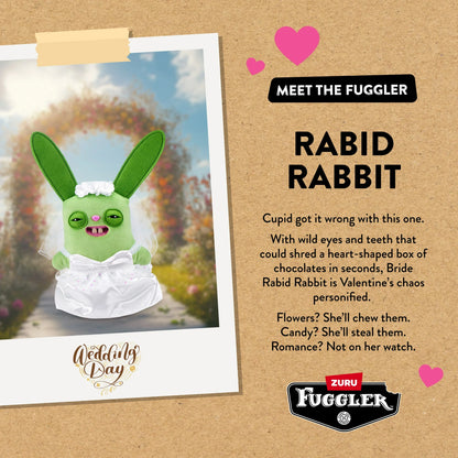 Meet the Fuggler bio card for Fuggler Wedding Fuggs Rabid Rabbit bride.