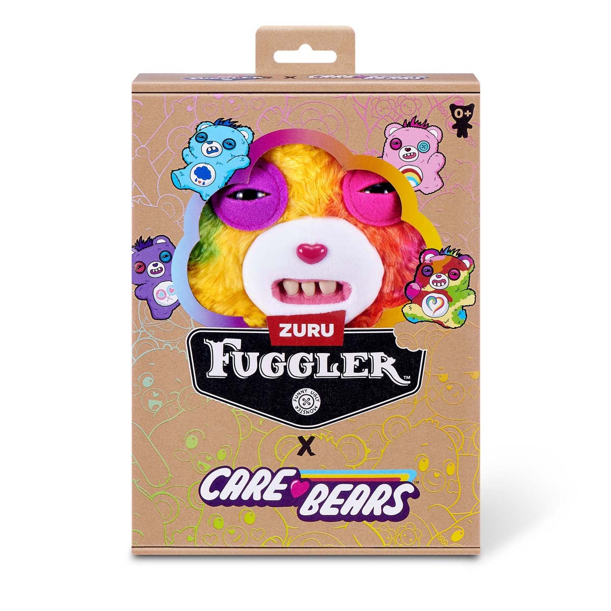 Fuggler x Care Bears Togetherness Bear plush in display box with Zuru label