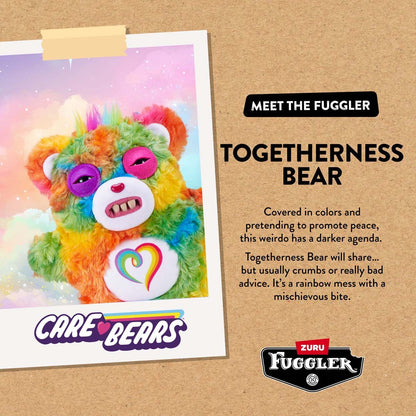 Card with character description for Fuggler x Care Bears Togetherness Bear plush