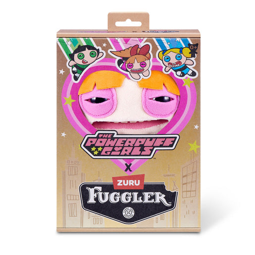 Fuggler toy packaging featuring Powerpuff Girls characters on a white background