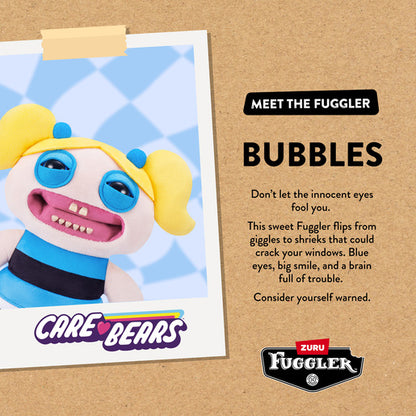 Card with character description for Fuggler x Powerpuff Girls Bubbles plush