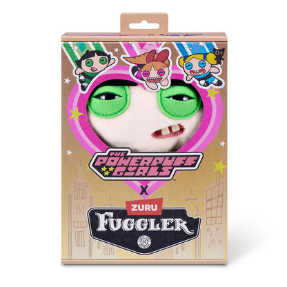 Zuru Fuggler toy packaging featuring Powerpuff Girls design on a white background