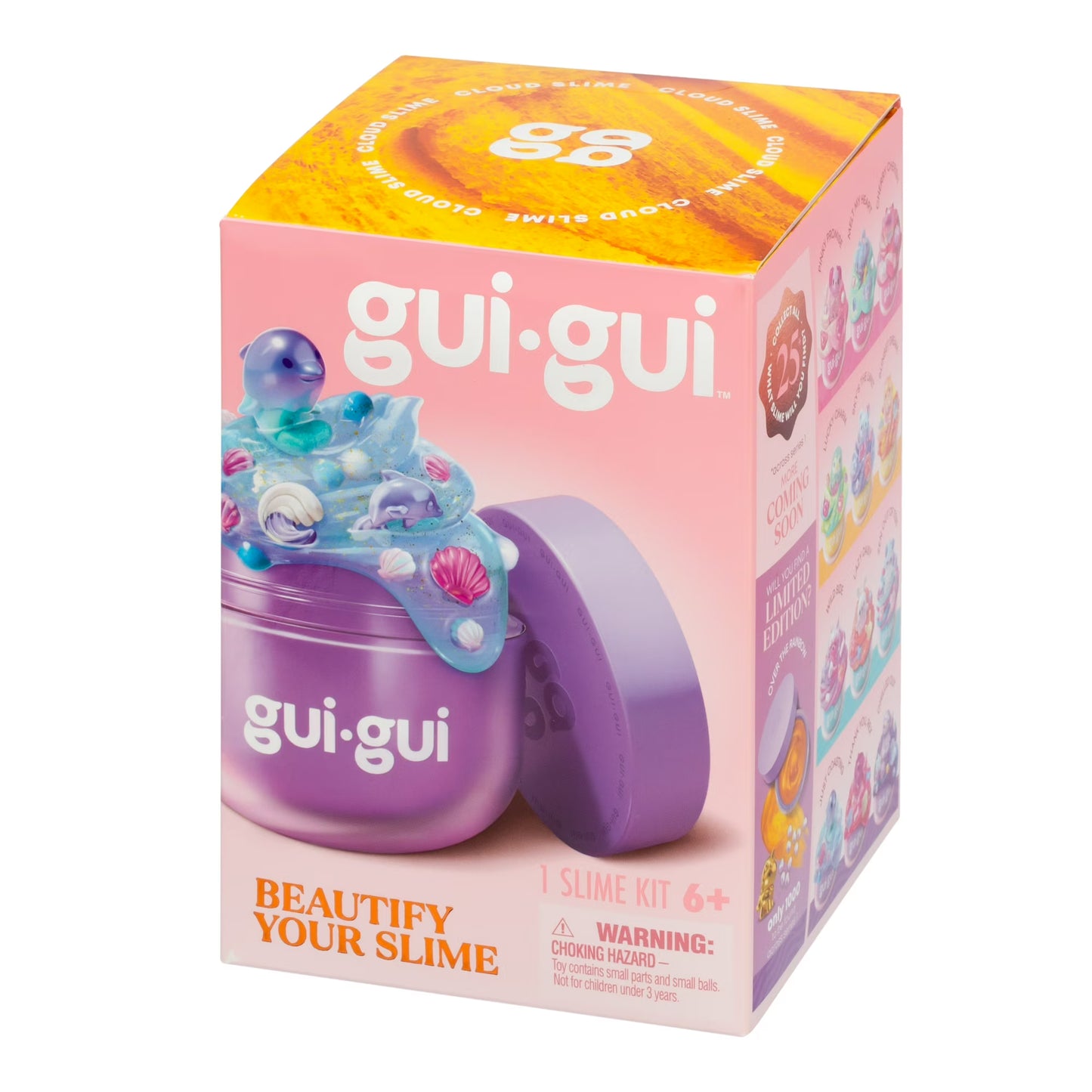 Gui Gui Beautify Your Slime single pack blind box kit in yellow packaging