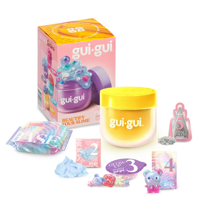 Gui Gui Beautify Your Slime single pack blind box kit in yellow packaging