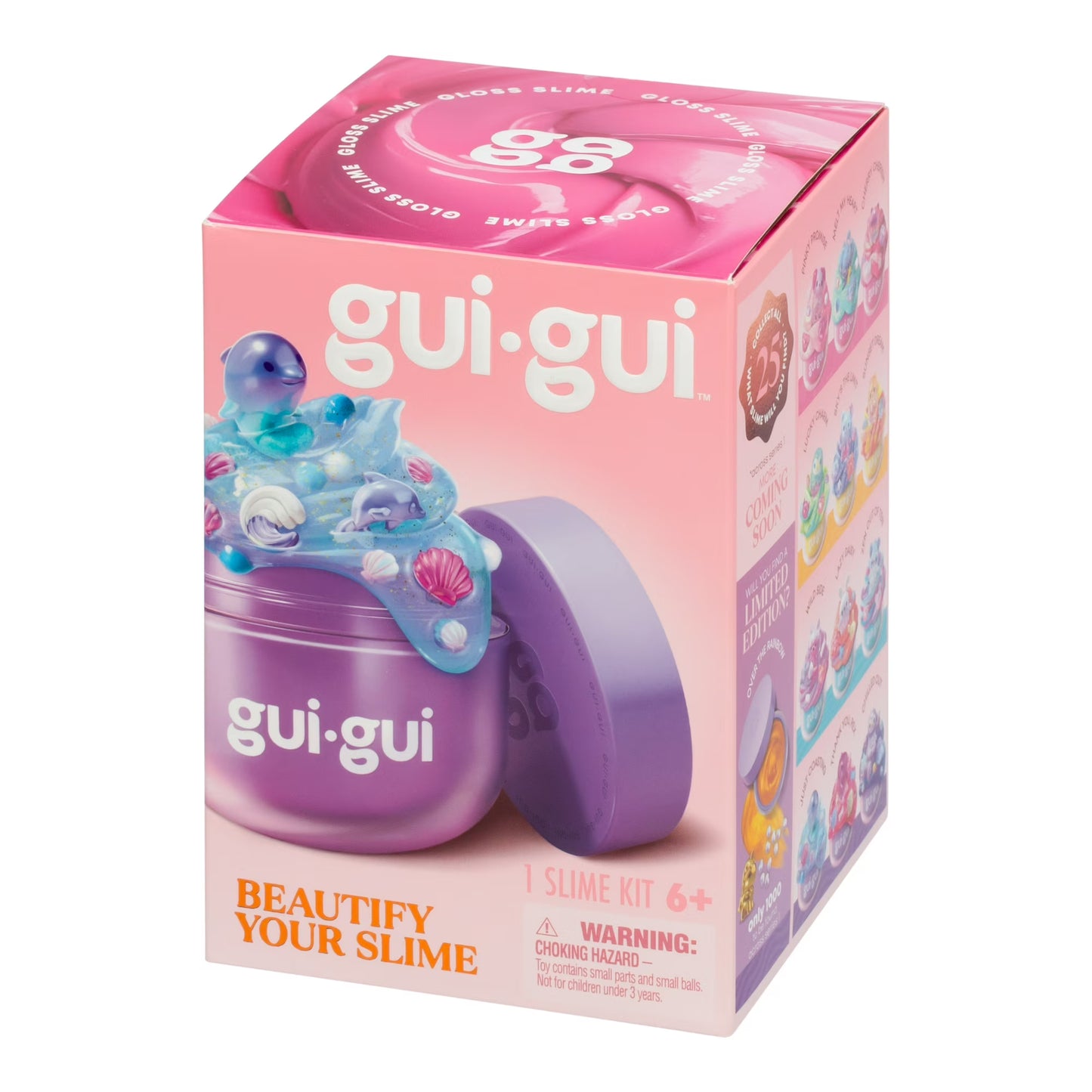 Gui Gui Beautify Your Slime single pack blind box kit in pink packaging
