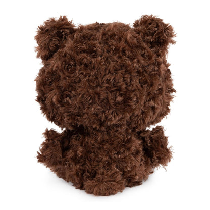 GUND Sanrio Hello Kitty Philbin 10-inch plush featuring Hello Kitty wearing a soft chocolate-brown teddy bear suit with a red bow