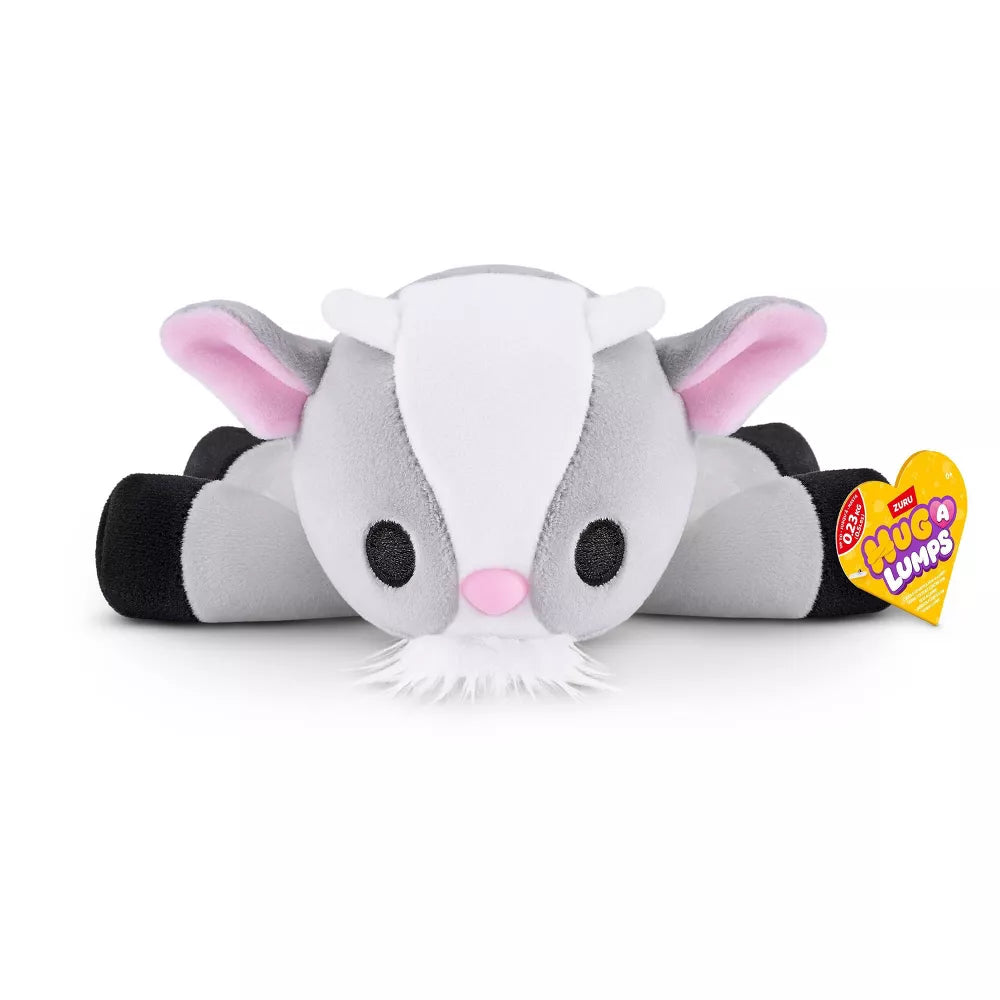 Graham the Goat baby-size weighted plush toy by ZURU featuring a grey and white body with a fuzzy white beard.