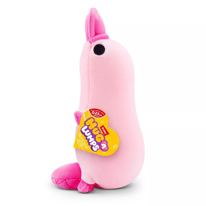 Perry the Platypus baby-size weighted plush toy by ZURU featuring a soft pink body and bright fuchsia bill.