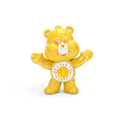 Jada Toys Metalfigs Care Bears Funshine Bear 2.5-inch die-cast metal figure in yellow with a sun belly badge.