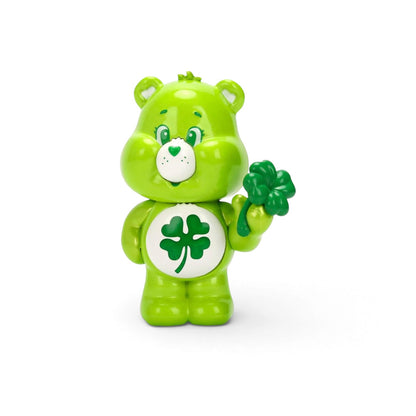 Jada Toys Metalfigs Care Bears Good Luck Bear 2.5-inch die-cast metal figure in green with a shamrock belly badge.