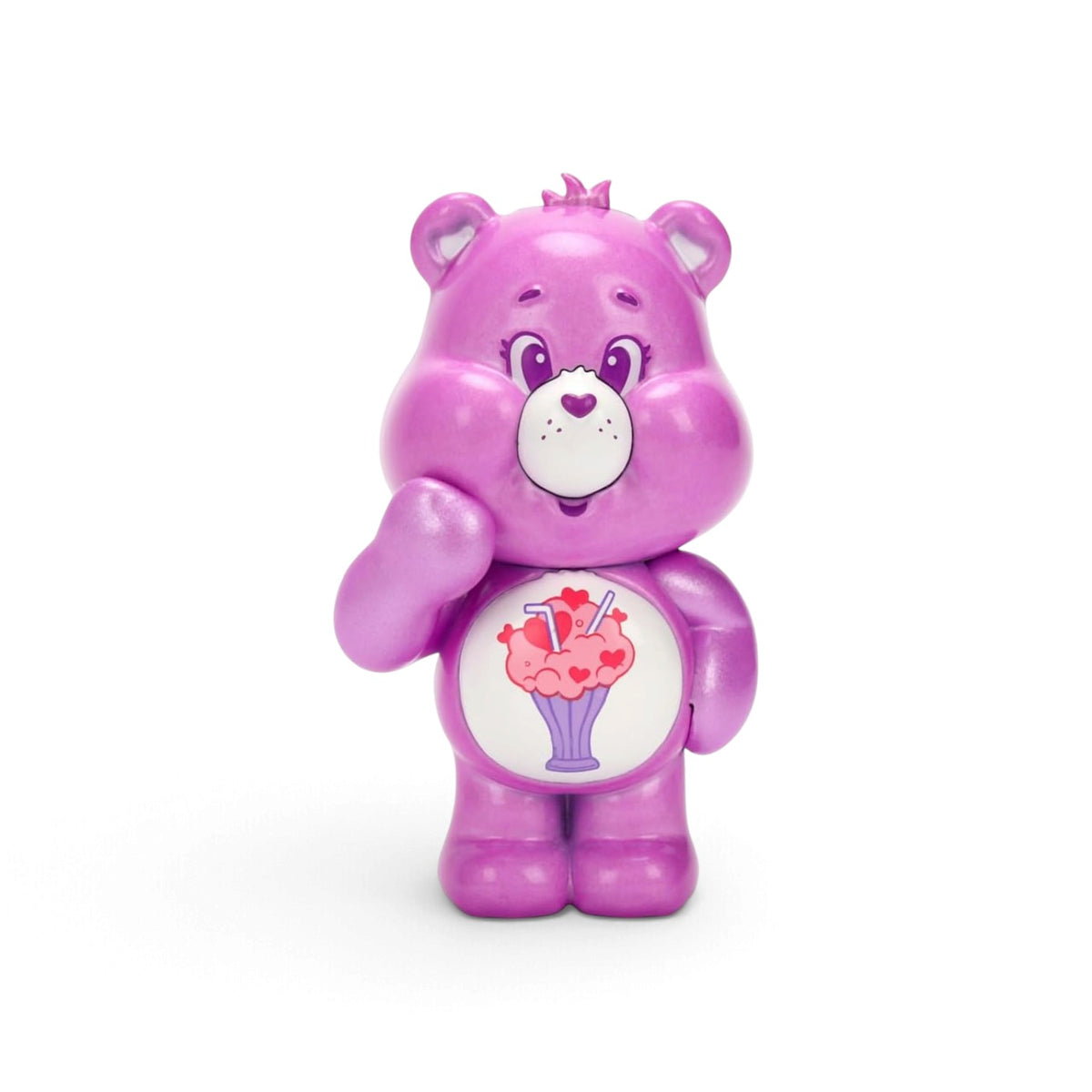 Jada Toys Metalfigs Care Bears Share Bear 2.5-inch die-cast metal figure in purple with a milkshake belly badge.