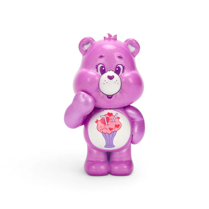 Jada Toys Metalfigs Care Bears Share Bear 2.5-inch die-cast metal figure in purple with a milkshake belly badge.