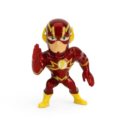 Jada Toys Metalfigs DC Wave 2 The Flash 2.5-inch die-cast metal figure in his metallic red suit posing mid-run.