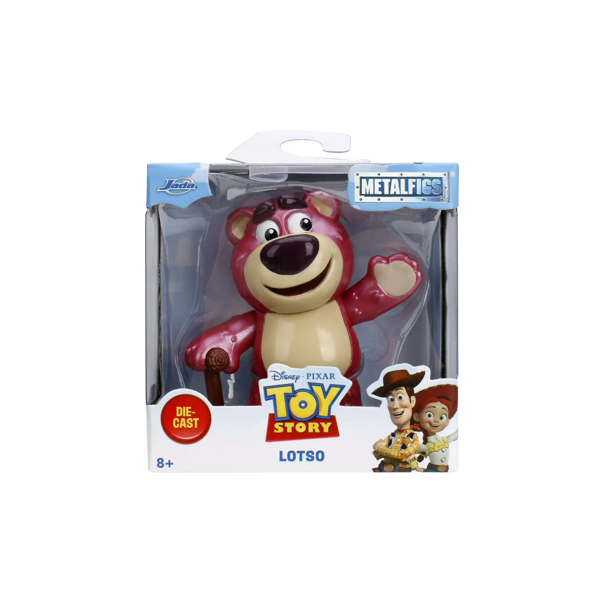 Jada Toys Metalfigs Disney Pixar Toy Story Wave 1 Lotso 2.5-inch die-cast metal figure in pink featuring his signature not-so-sweet smile.