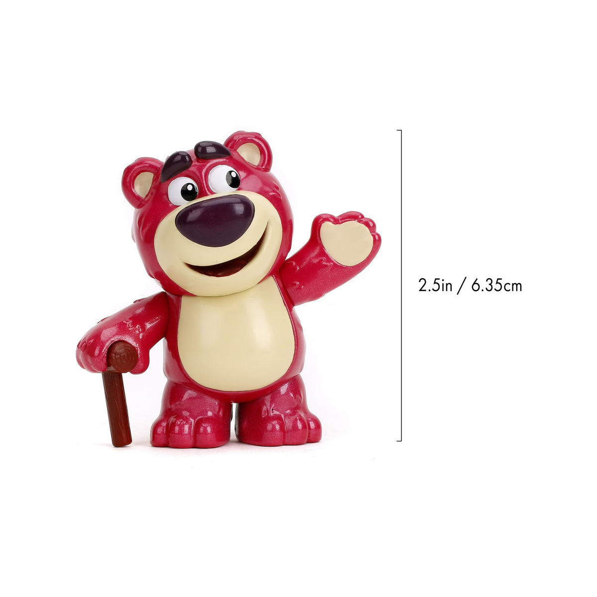 Jada Toys Metalfigs Disney Pixar Toy Story Wave 1 Lotso 2.5-inch die-cast metal figure in pink featuring his signature not-so-sweet smile.