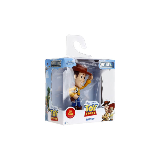 Jada Toys Metalfigs Disney Pixar Toy Story Wave 1 Woody 2.5-inch die-cast metal figure tipping his cowboy hat.