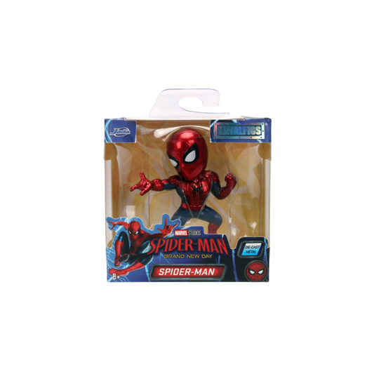 Jada Toys Metalfigs Marvel Wave 6 Spider-Man Brand New Day 2.5-inch die-cast metal figure in a standing action pose.