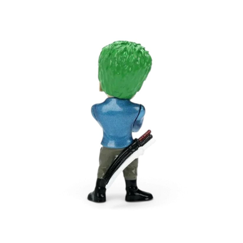 Jada Toys Metalfigs Netflix One Piece Zoro 2.5-inch die-cast metal figure in his live-action series appearance.
