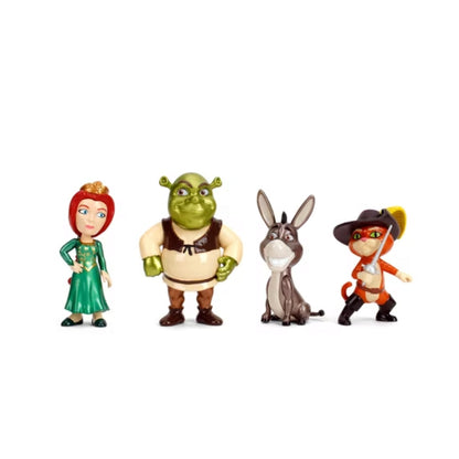 Four Shrek Movie animated character figurines on a white background