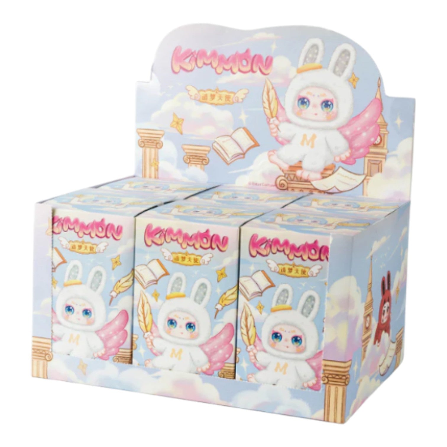 Display box with Kimmon Mimon Dream Maker Plush Doll 6-inch packaging featuring 'Kawaii' text.