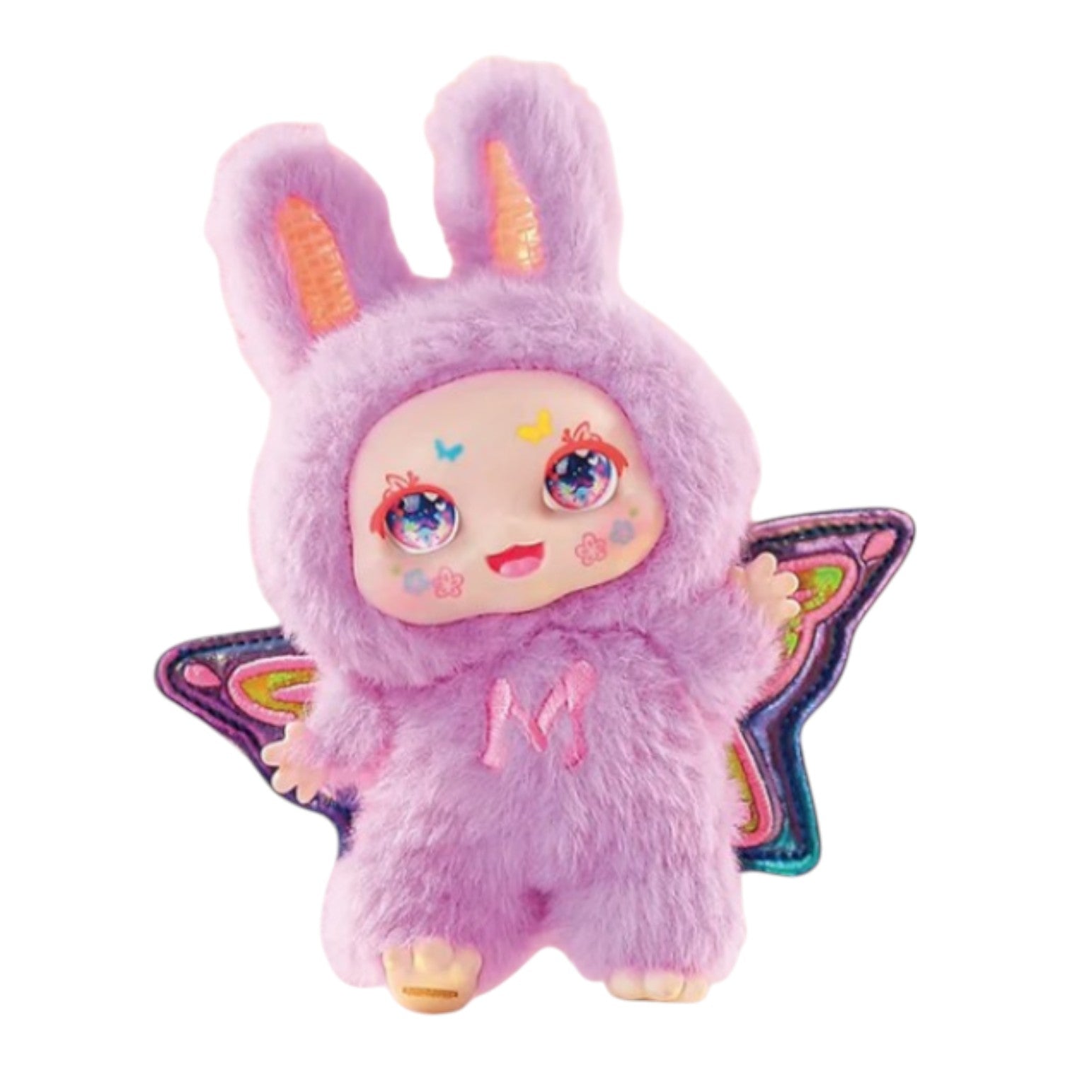 Kimmon Mimon Dream Maker Plush Doll 6-inch Purple plush toy with butterfly wings on a white background