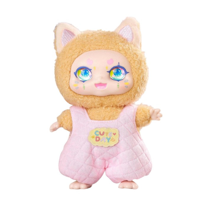 Kimmon Mimon Plush Doll – Available from Canadian stock at ReChild.ca with cat ears and a pink outfit on a white background