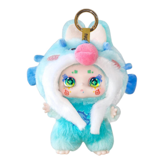 Kimmon Dreams of Wilderness Plush Doll – Available from Canadian stock at ReChild.ca keychain with a character in a blue outfit and white fur hood on a white background