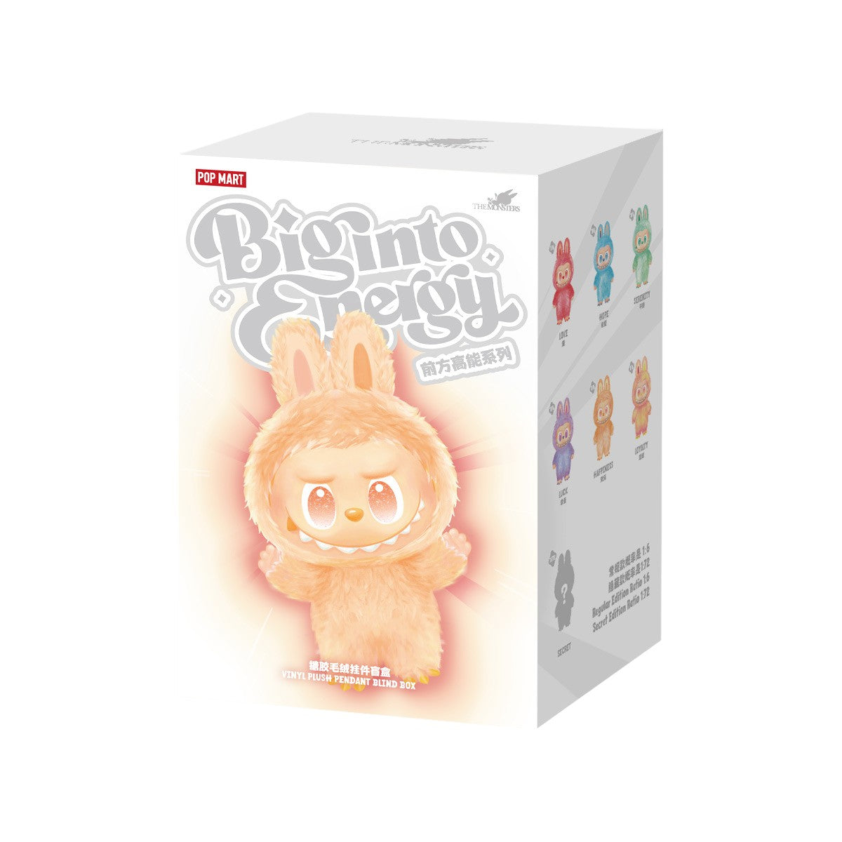 Labubu Big Into Energy Series vinyl plush pendant blind box Canada variant box