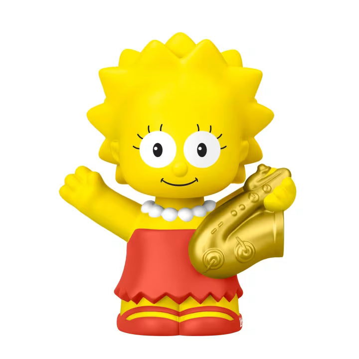 Little People Collector The Simpsons special edition figure set in a decorative window box featuring Homer, Marge, Bart, Lisa, and Maggie.