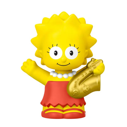 Little People Collector The Simpsons special edition figure set in a decorative window box featuring Homer, Marge, Bart, Lisa, and Maggie.