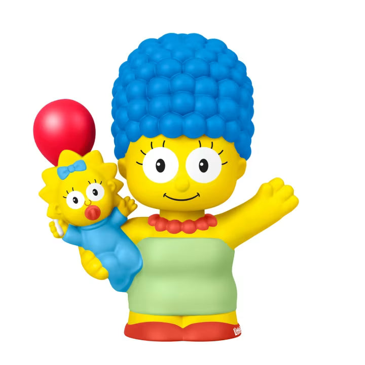 Little People Collector The Simpsons special edition figure set in a decorative window box featuring Homer, Marge, Bart, Lisa, and Maggie.