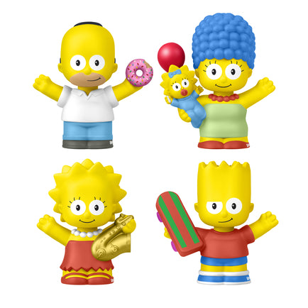 Little People Collector The Simpsons special edition figure set in a decorative window box featuring Homer, Marge, Bart, Lisa, and Maggie.