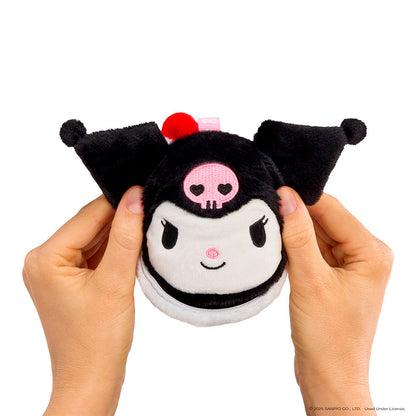 Assortment of L.O.L. Surprise Loves Hello Kitty reversible plush keychains with matching Tot dolls featuring Sanrio characters.