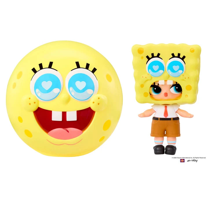 L.O.L. Surprise! Loves SpongeBob SquarePants yellow mystery ball and SpongeBob fashion tot figure.