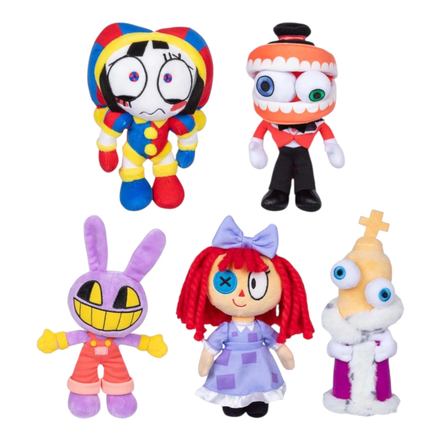 The Amazing Digital Circus 8 Inch Deluxe Plush 5 characers