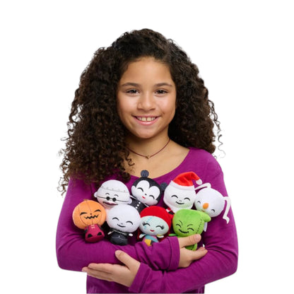 Girl Holding Disney The Nightmare Before Christmas 3.5 Inch Collectible Plush - Series 1 Group