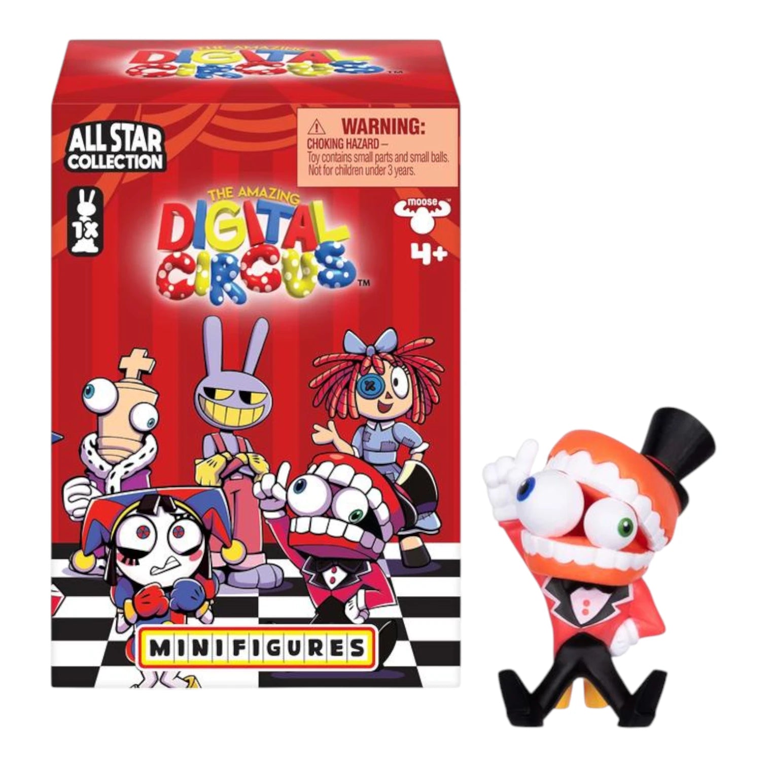 Digital Circus mini figures packaging with Caine in front