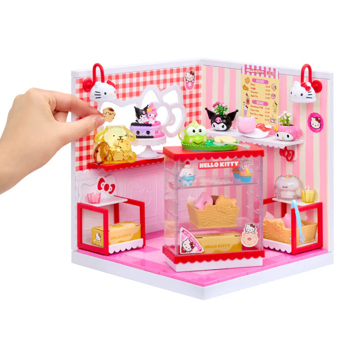 MGA Miniverse Make It Mini Spaces Hello Kitty miniature playset with pink panels and accessories