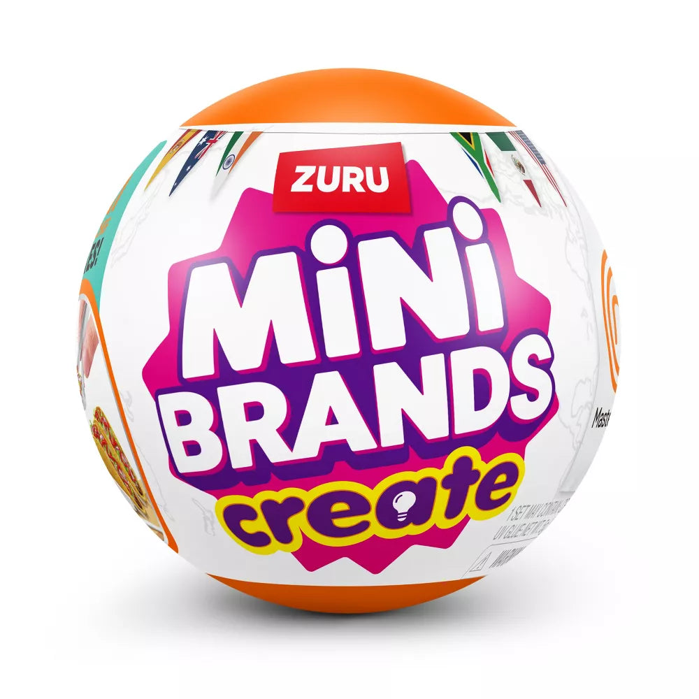 Mini Brands Create MasterChef Series 2 surprise capsule by ZURU featuring miniature DIY beef tacos and a UV LED toque.