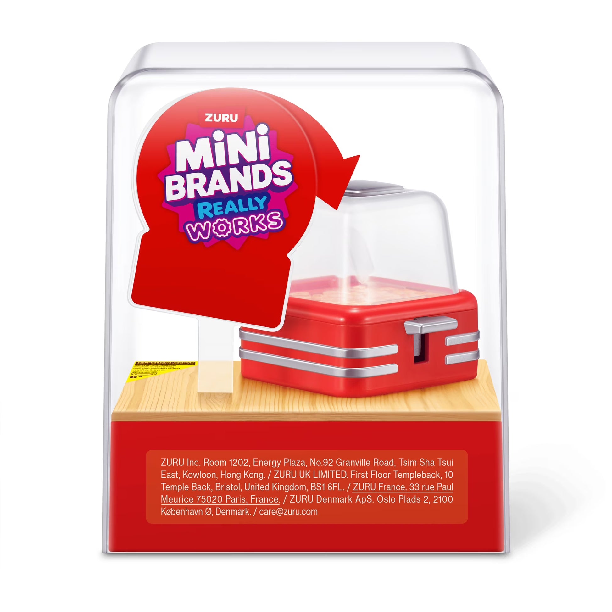 Mini Brands Magic Cook Kitchen Series 1 Popcorn Machine by ZURU featuring miniature DIY popcorn slime ingredients.
