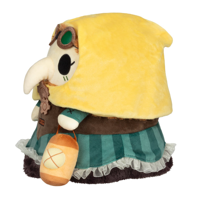 Mini Squishable Steampunk Plague Nurse plush in steampunk gear attire side