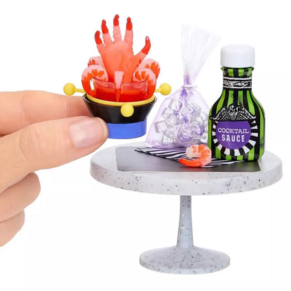 Miniverse Make in Mini Halloween Series 3 Rare Chase Beetlejuice Shrimp Hand and Cocktail Sauce