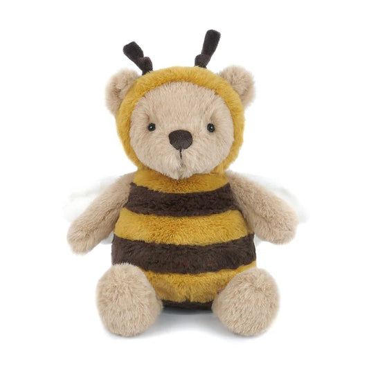 Mon Ami Bee Bear plush toy in yellow bee costume with wings and antennae