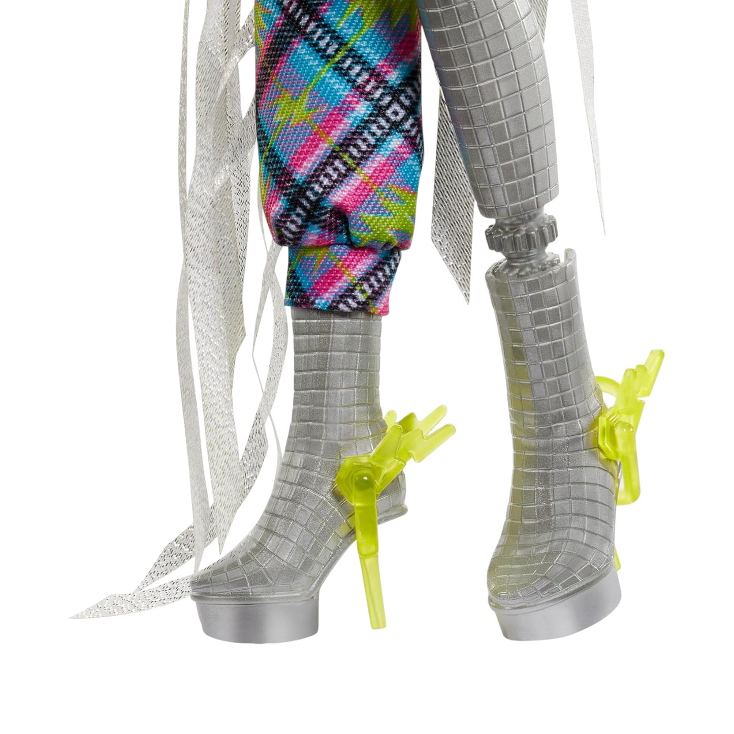 Monster High Frankie Stein Monster Fest doll silver boots close up